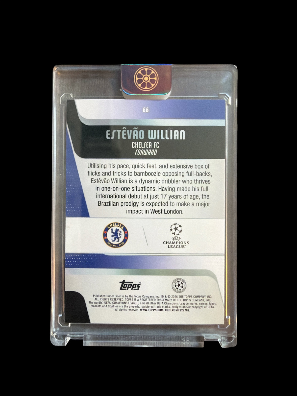 Estevao Willian RC /25 Mini Diamond Topps UCC 2026