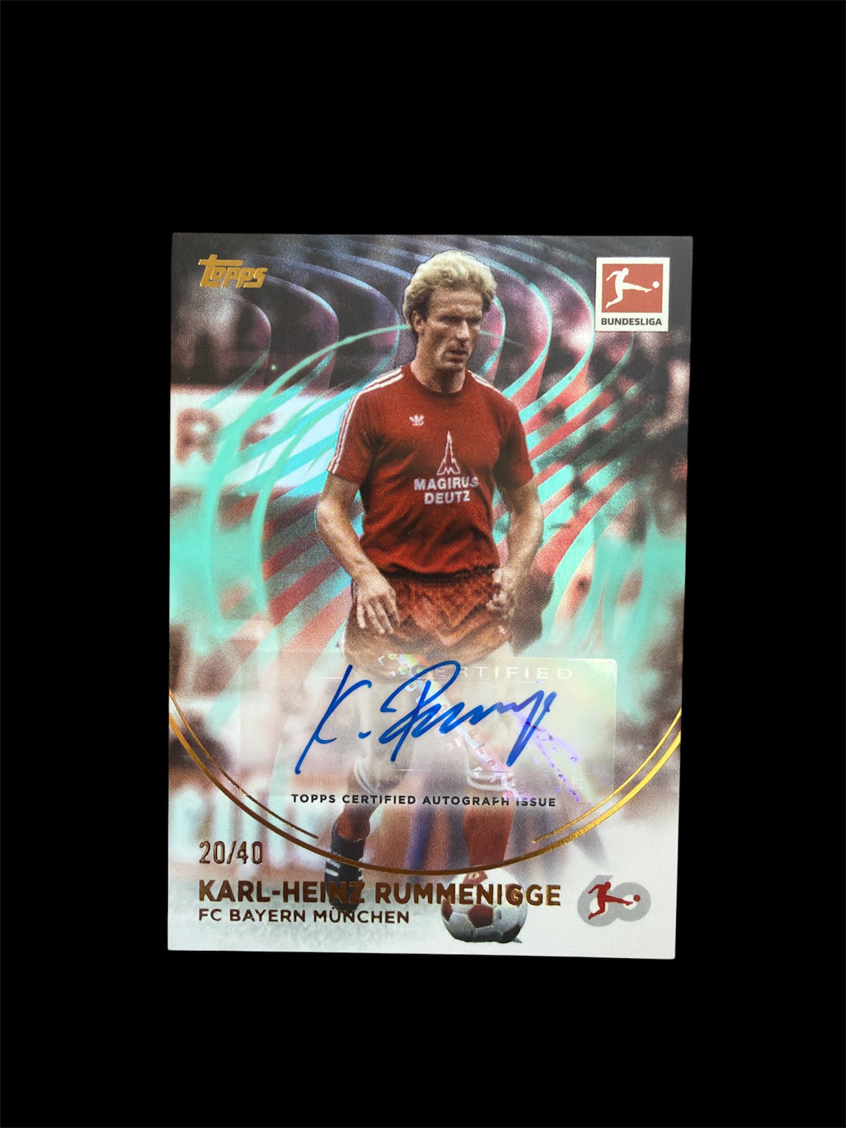 Karl-Heinz Rummenigge Auto /40 Topps 60 Jahre Bundesliga 2023/24