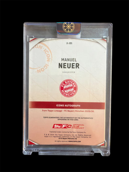 Manuel Neuer Auto /34 Topps FC Bayern München Lineage 2026