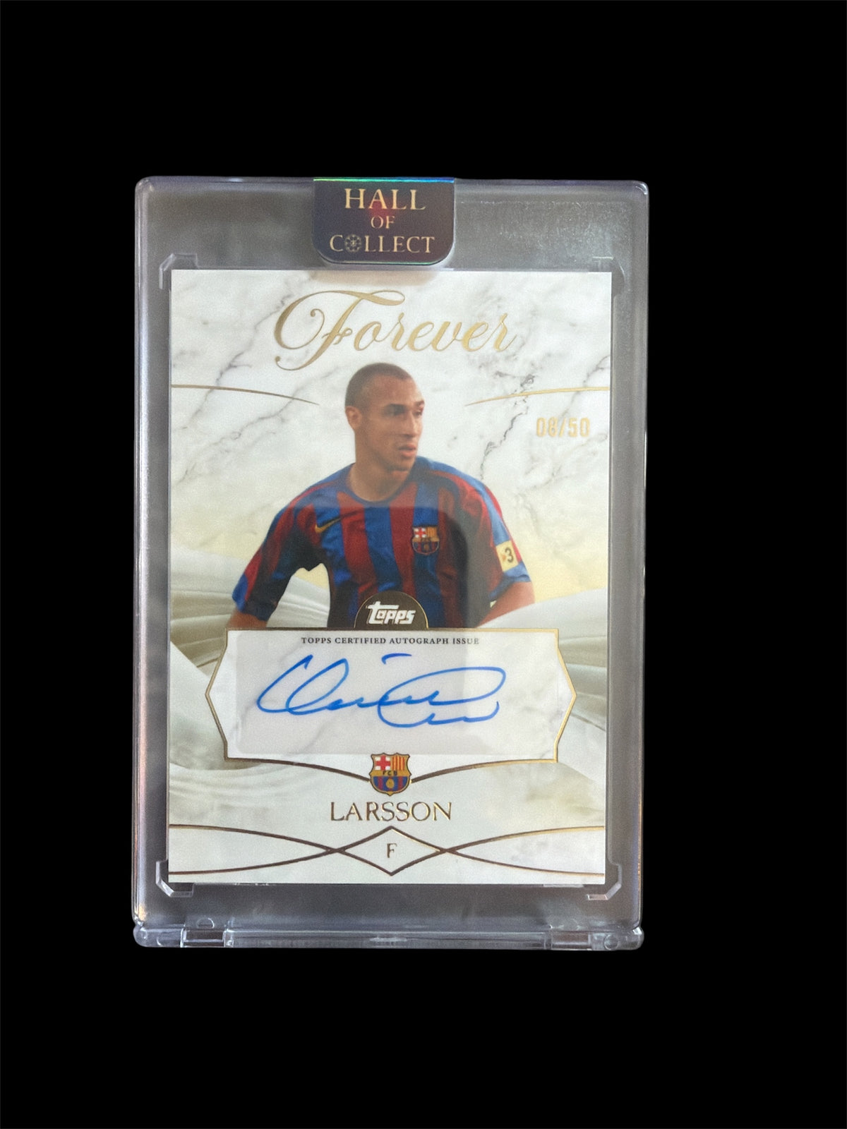 Henrik Larsson Auto /50 Topps FC Barcelona Forever 2026