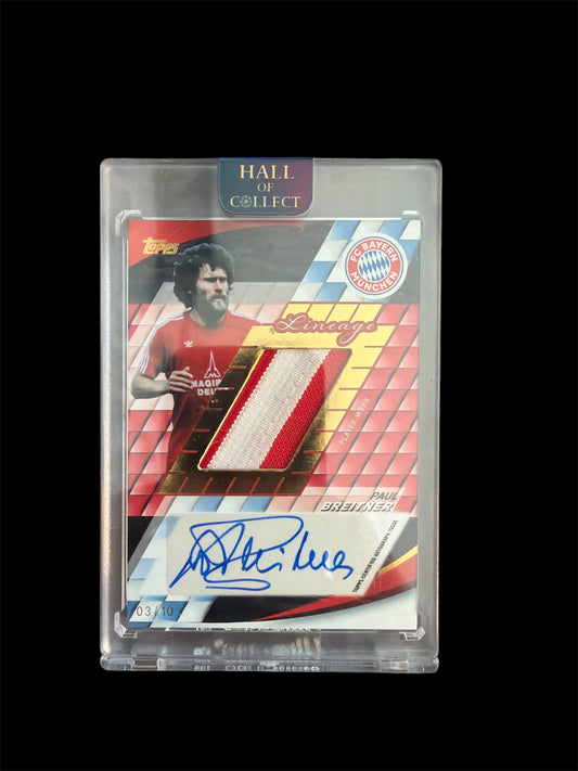 Paul Breitner Autograph Relic /10 Topps FC Bayern Lineage 2026