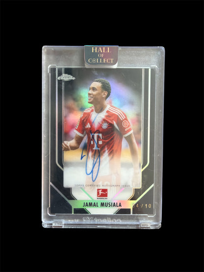 Jamal Musiala Superior Signatures /10 On Card Auto Topps Chrome Bundesliga 2025/26