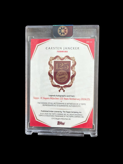 Carsten Jancker Legends On Card Auto /10 Topps 125 Jahre FC Bayern 2024/25