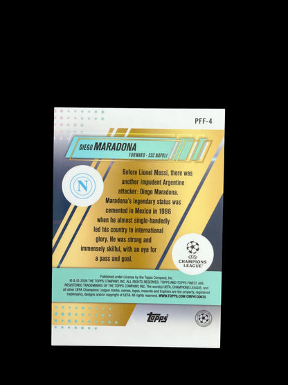 Diego Maradona Prized Footballers SP Topps Finest 2026
