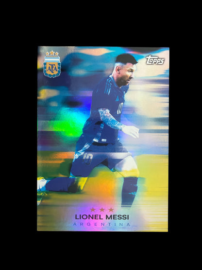 Lionel Messi Motion Blur Casehit Topps Focus Argentina 2025