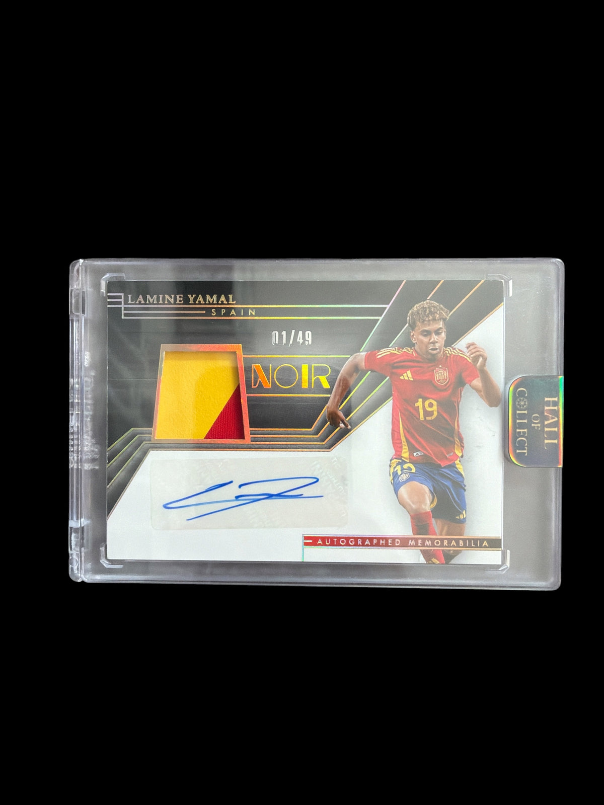 Lamine Yamal Autographed Memorabilia /49 Panini Noir Soccer 2024-25