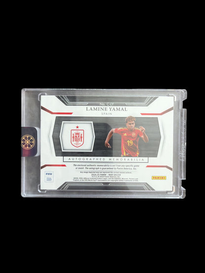 Lamine Yamal Autographed Memorabilia /49 Panini Noir Soccer 2024-25