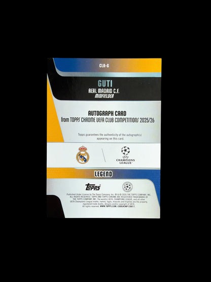 Guti Auto /50 Topps Chrome UCC 2025/26