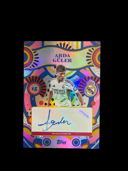 Arda Güler Auto /99 Topps Real Madrid Team Set 2024/25