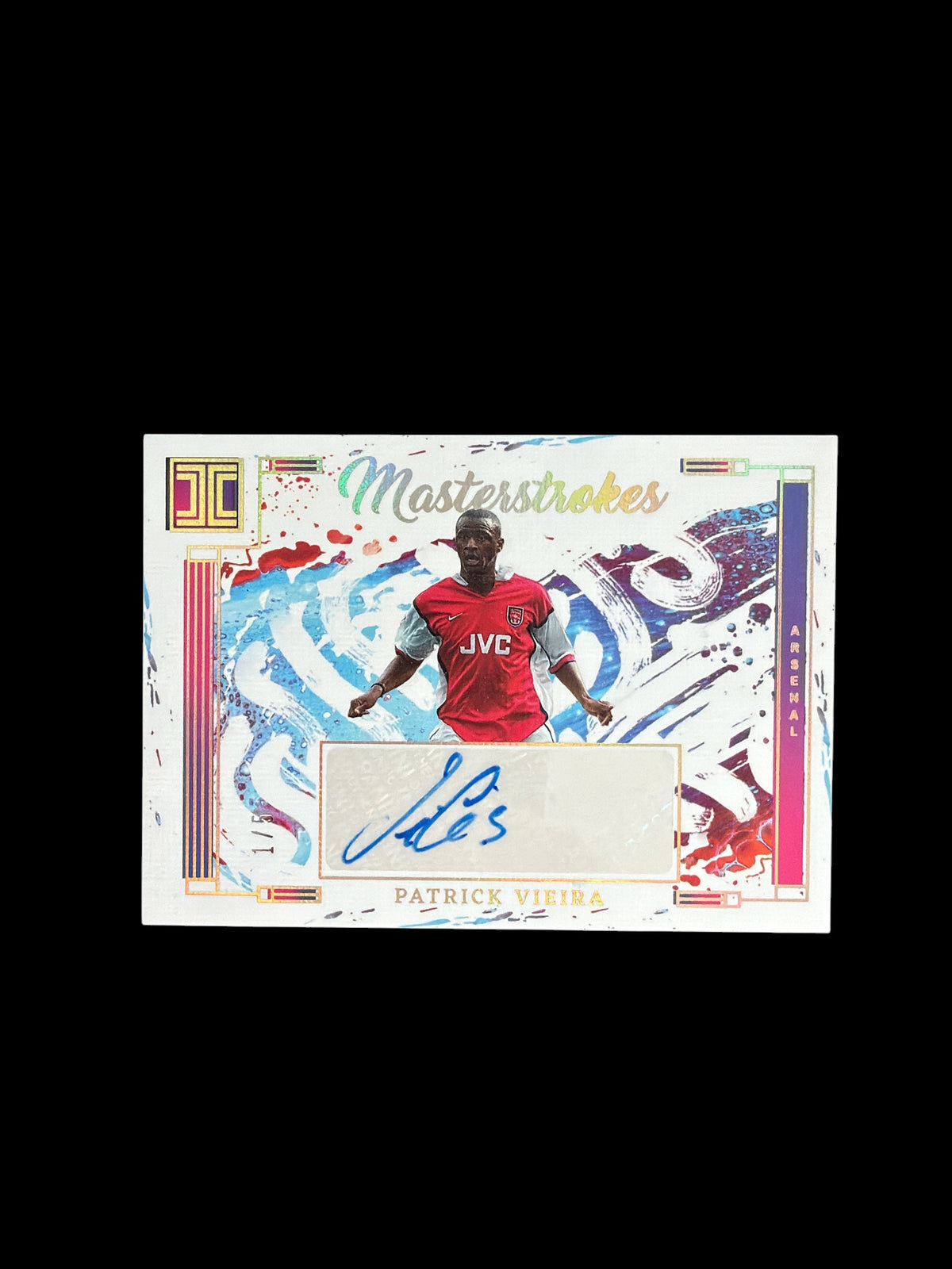 Patrick Vieira Masterstrokes Auto /5 Panini Impeccable BPL 2023-24