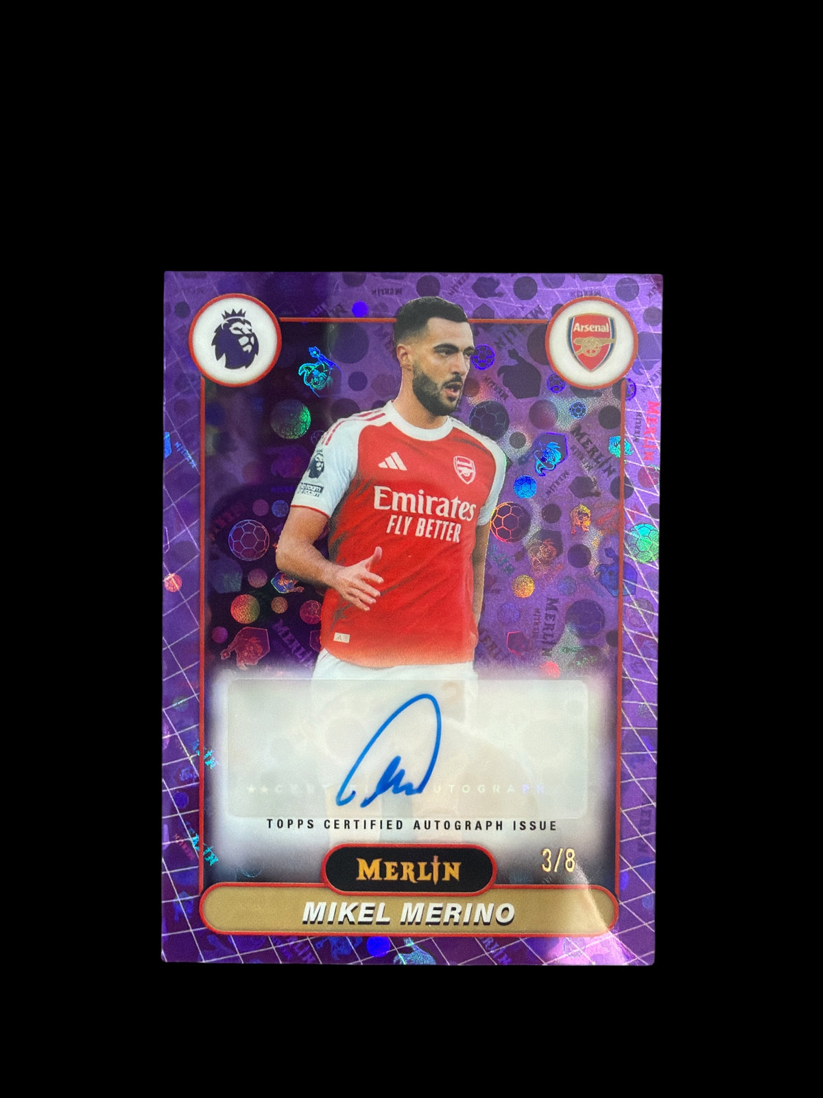 Mikel Merino Auto /8 Topps Merlin BPL 2026
