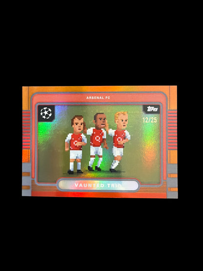 Arsenal London 8-Bit Ballers Vaunted Trio /25 Topps UCL 2025