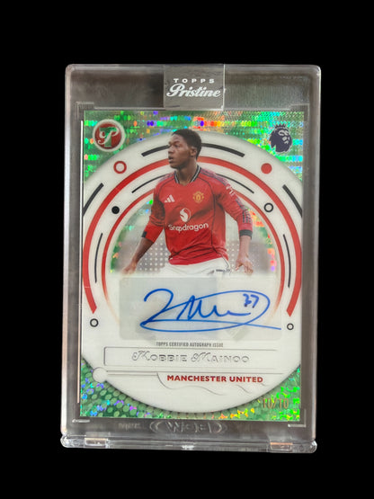 Kobbie Mainoo Auto /10 Topps Pristine Premier League 2026