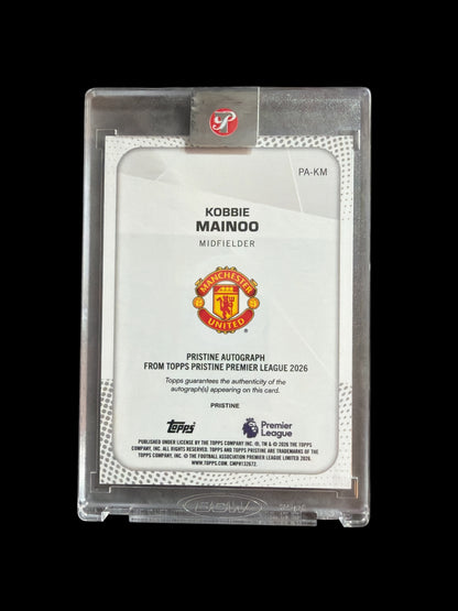 Kobbie Mainoo Auto /10 Topps Pristine Premier League 2026