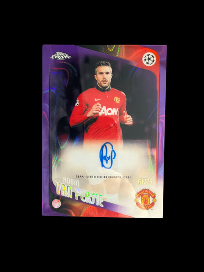 Robin Van Persie Auto /75 Topps Chrome UCC 2025/26