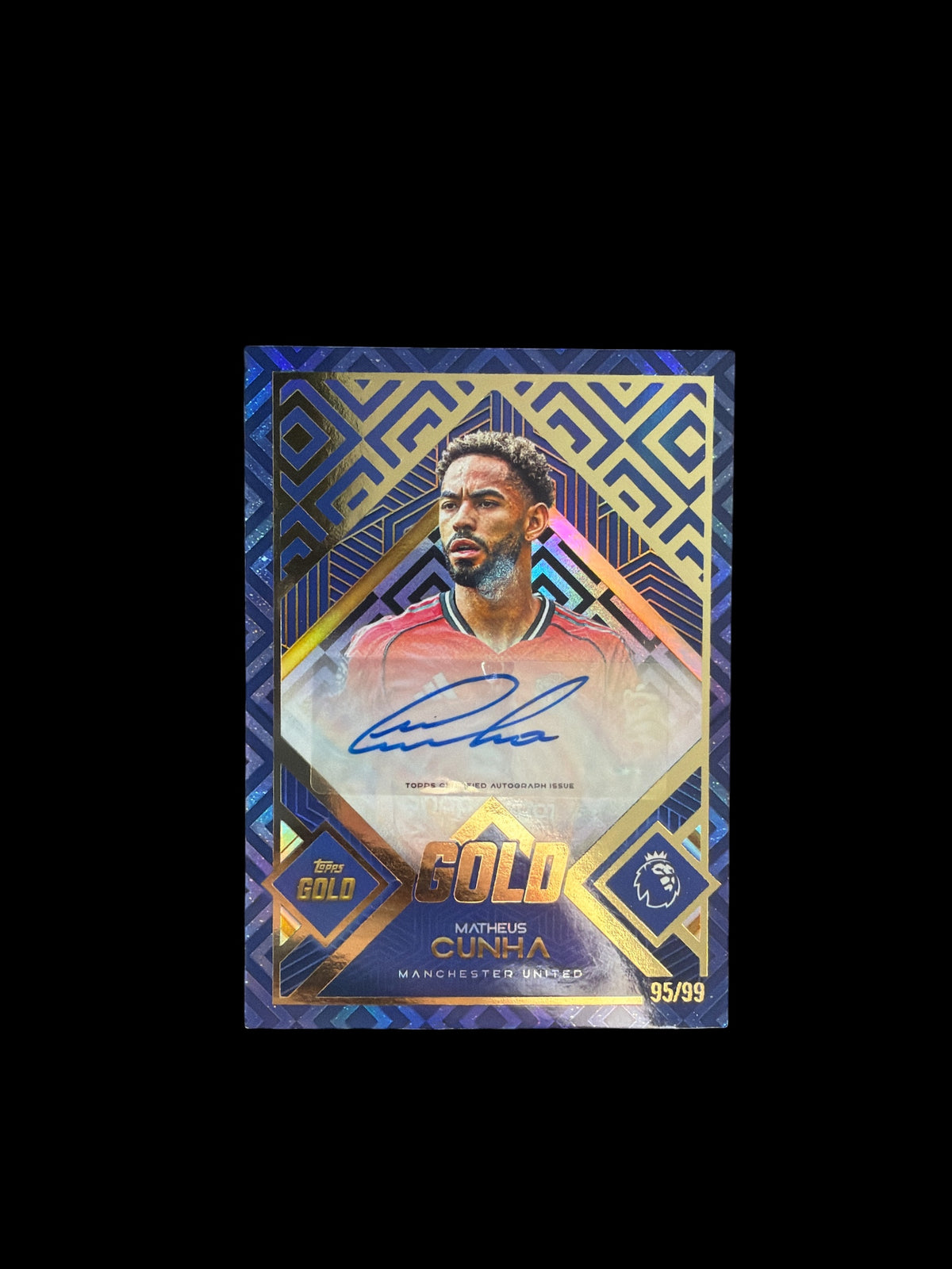 Matheus Cunha Auto /99 Topps Gold BPL 2025/26