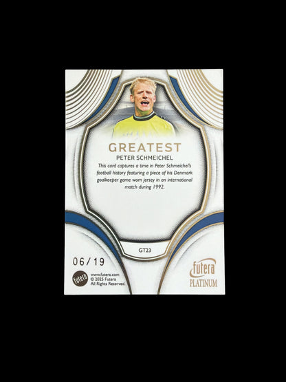 Peter Schmeichel Relic /19 Futera Platinum 2025