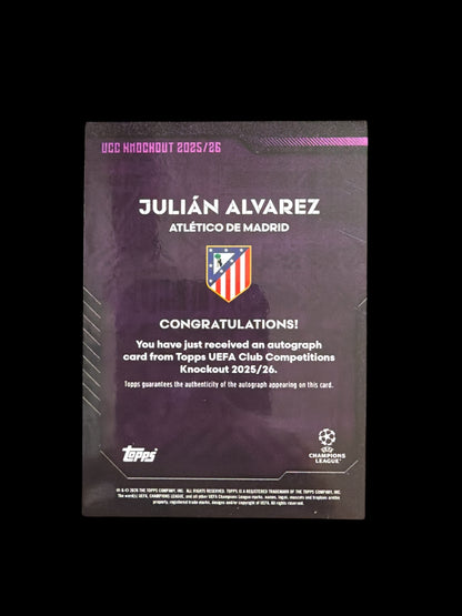 Julian Alvarez Auto /50 Topps UCC Knockout 2025/26