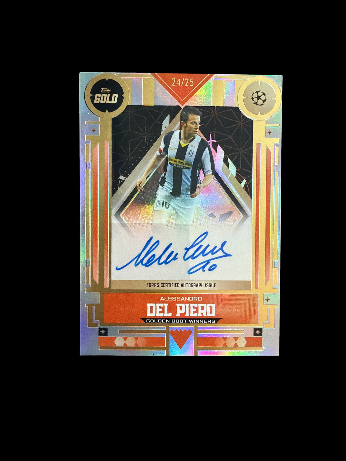 Alessandro Del Piero Auto /25 Topps Gold UCC 2026