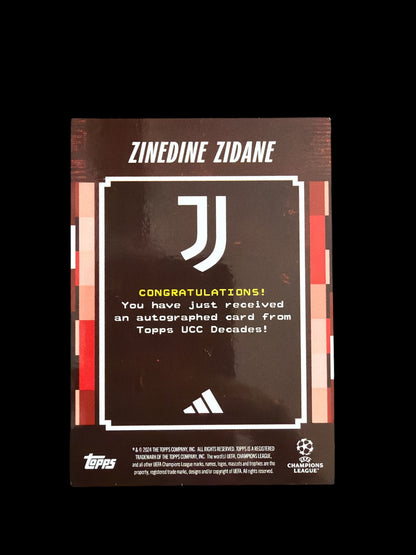 Zinedine Zidane Predator Auto /10 Topps Decades UCC 2024