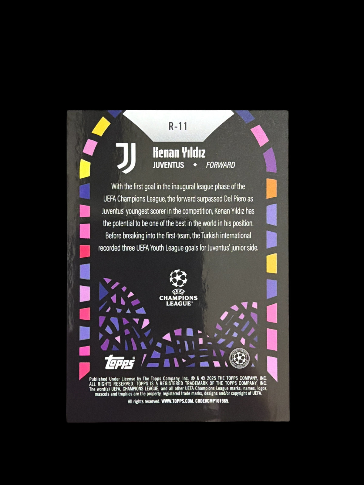 Kenan Yildiz Renaissance Topps Merlin UCC 2025