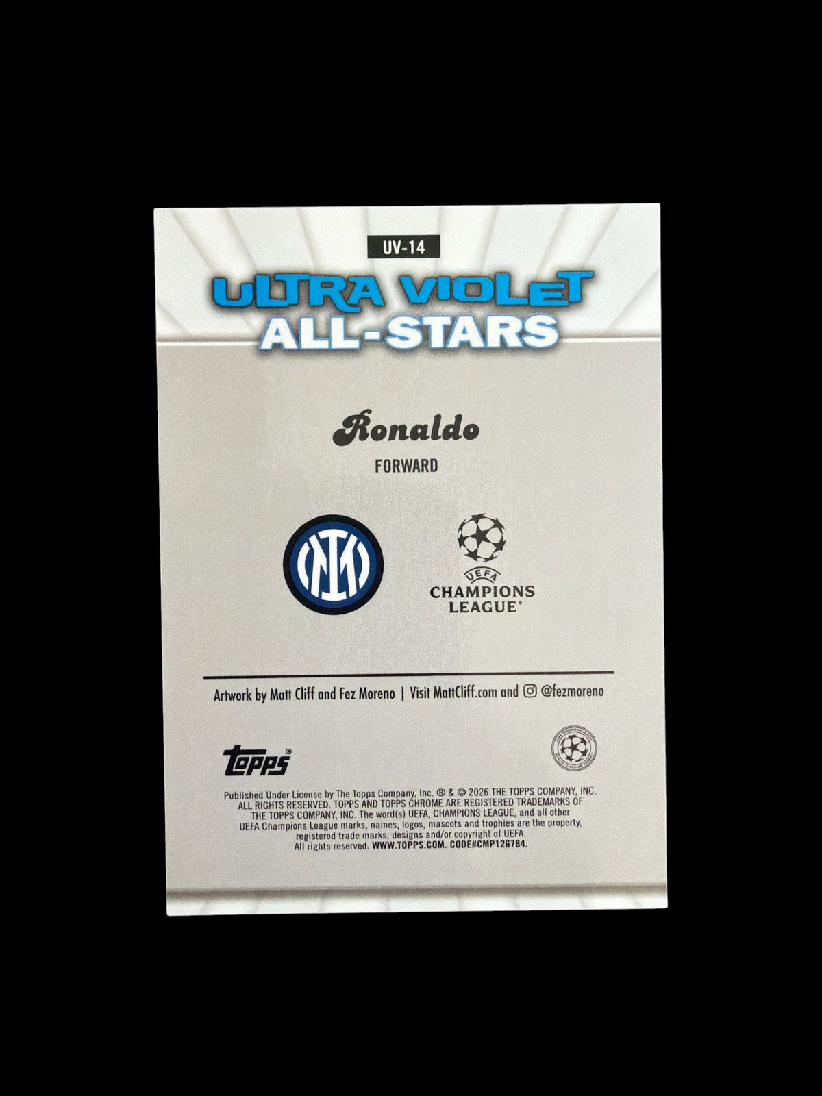 Ronaldo Ultra Violet All-Stars Topps Chrome UCC 2026