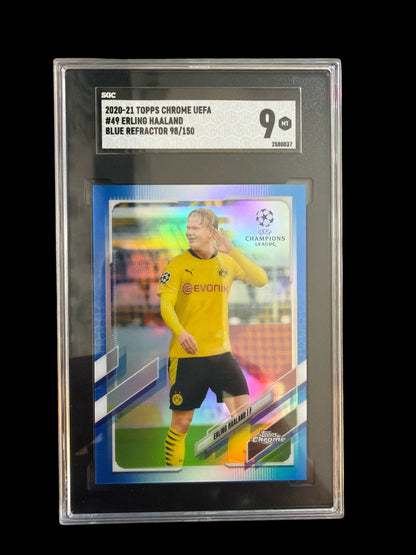 Erling Haaland/150 SGC 9 Topps Chrome UCC 2020-21