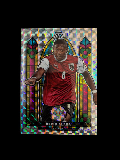 David Alaba Stained Glass Panini Mosaic UEFA Euro Soccer 2021