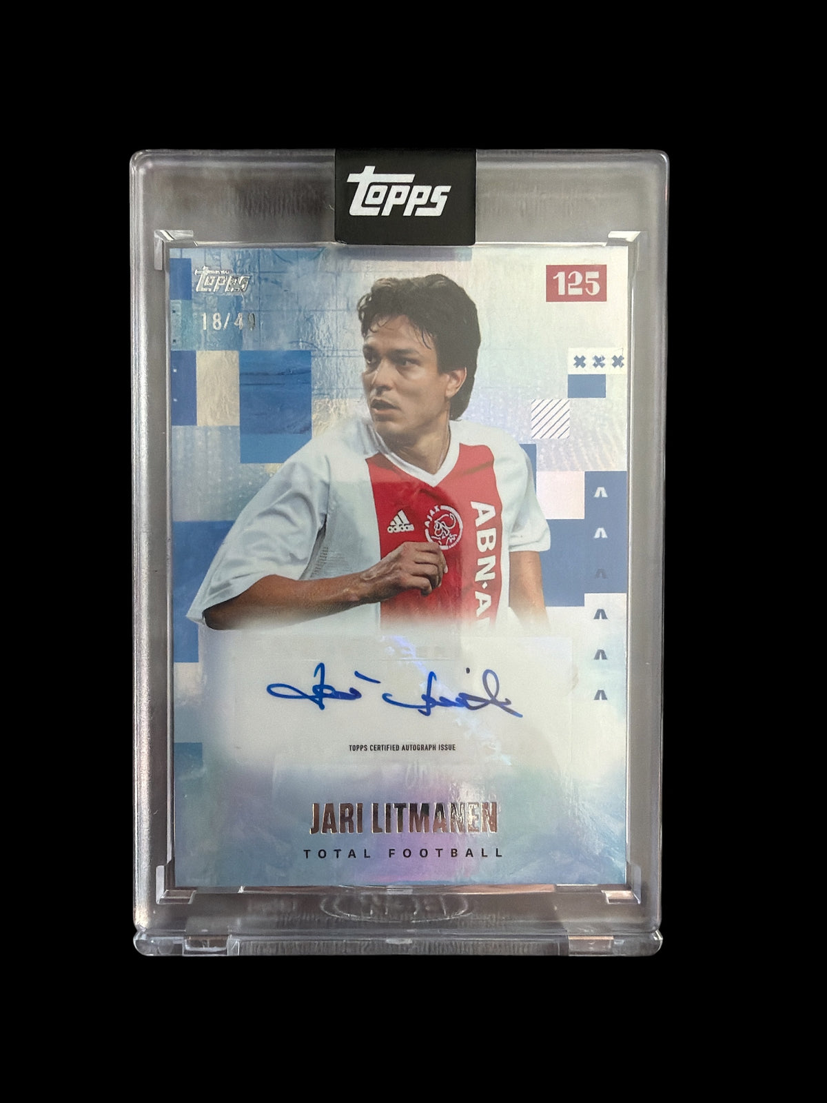 Jari Litmanen Auto /49 Topps 125 Jahre Ajax Amsterdam 2025