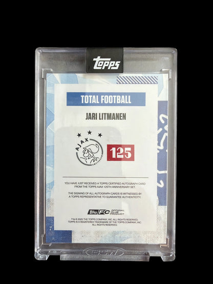 Jari Litmanen Auto /49 Topps 125 Jahre Ajax Amsterdam 2025