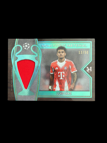Luis Díaz Momentous Material /50 Topps Museum UCC 2025/26