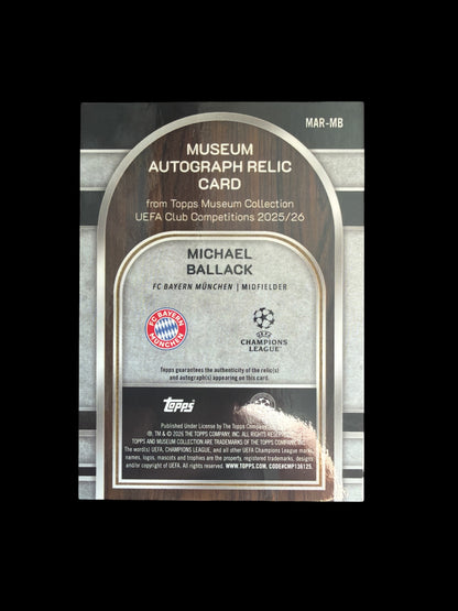 Michael Ballack Auto Relic /50 Topps Museum UCC 2025/26