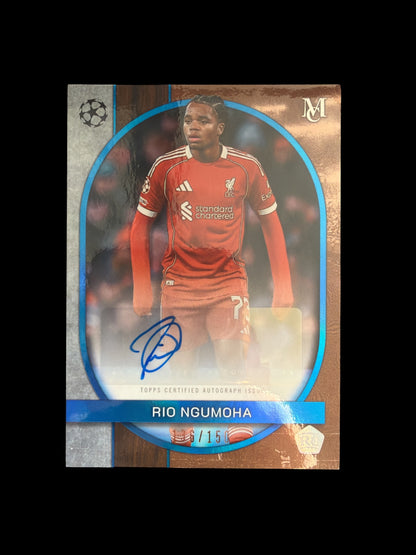 Rio Ngumoha Auto /150 Topps Museum UCC 2025/26