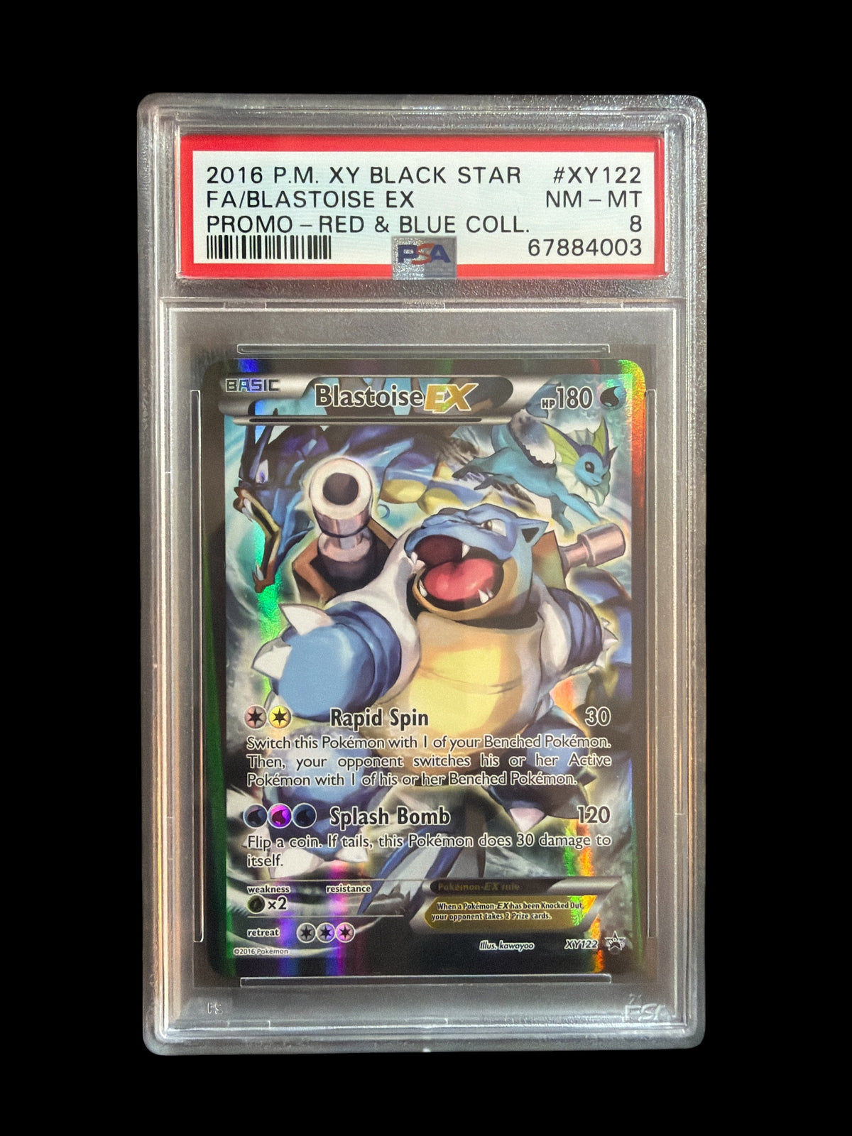 Blastoise ex PSA 8 RED & BLUE Collection