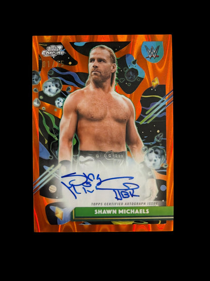 Shawn Michaels On Card Auto /25 Bookend Topps Cosmic Chrome 2026