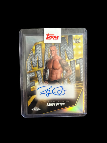 Randy Orton Main Event On Card Auto Topps Chrome WWE 2025