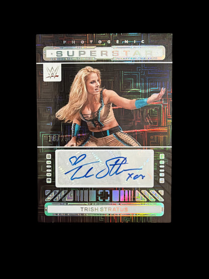 Trish Stratus Auto /25 Panini Three Count WWE 2024