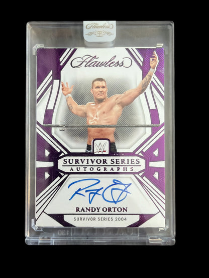 Randy Orton Survivor Series On Card Auto /8 Panini Flawless WWE 2024