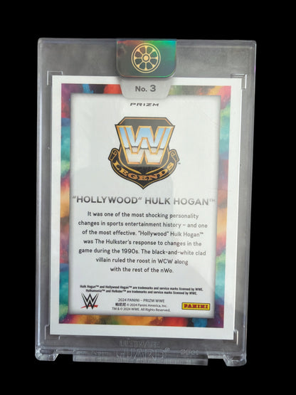 Hulk Hogan Black Color Blast Panini Prizm WWE 2024
