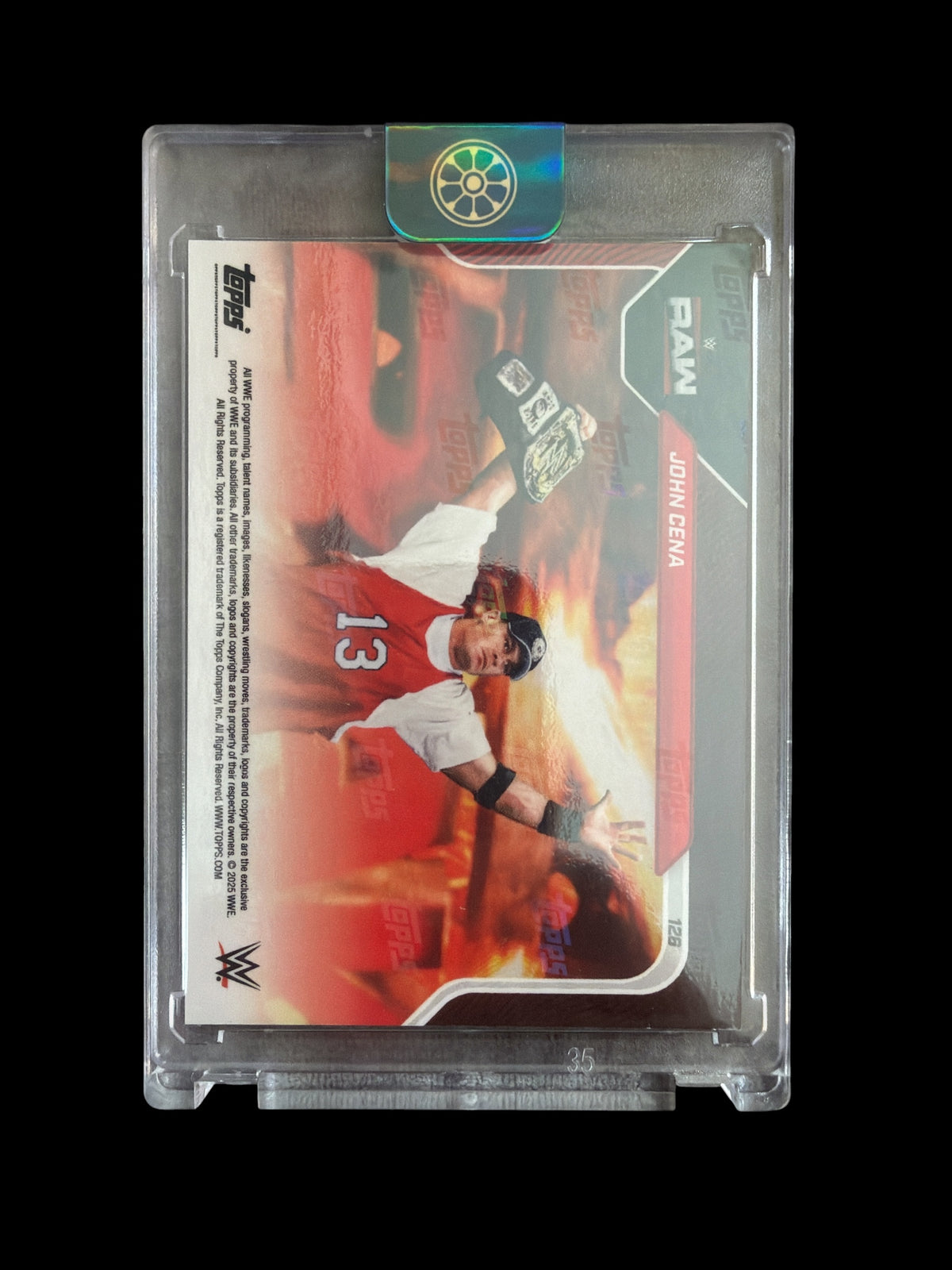 John Cena Topps Now /5 One Last Time Final Raw Appearence