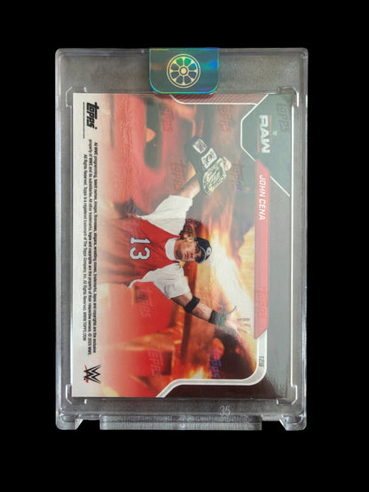 John Cena Topps Now /5 One Last Time Final Raw Appearence
