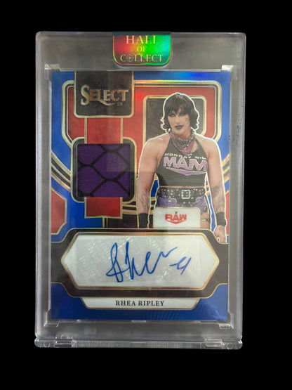 Rhea Ripley Autographed Memorabilia/35 Panini Select WWE 2024
