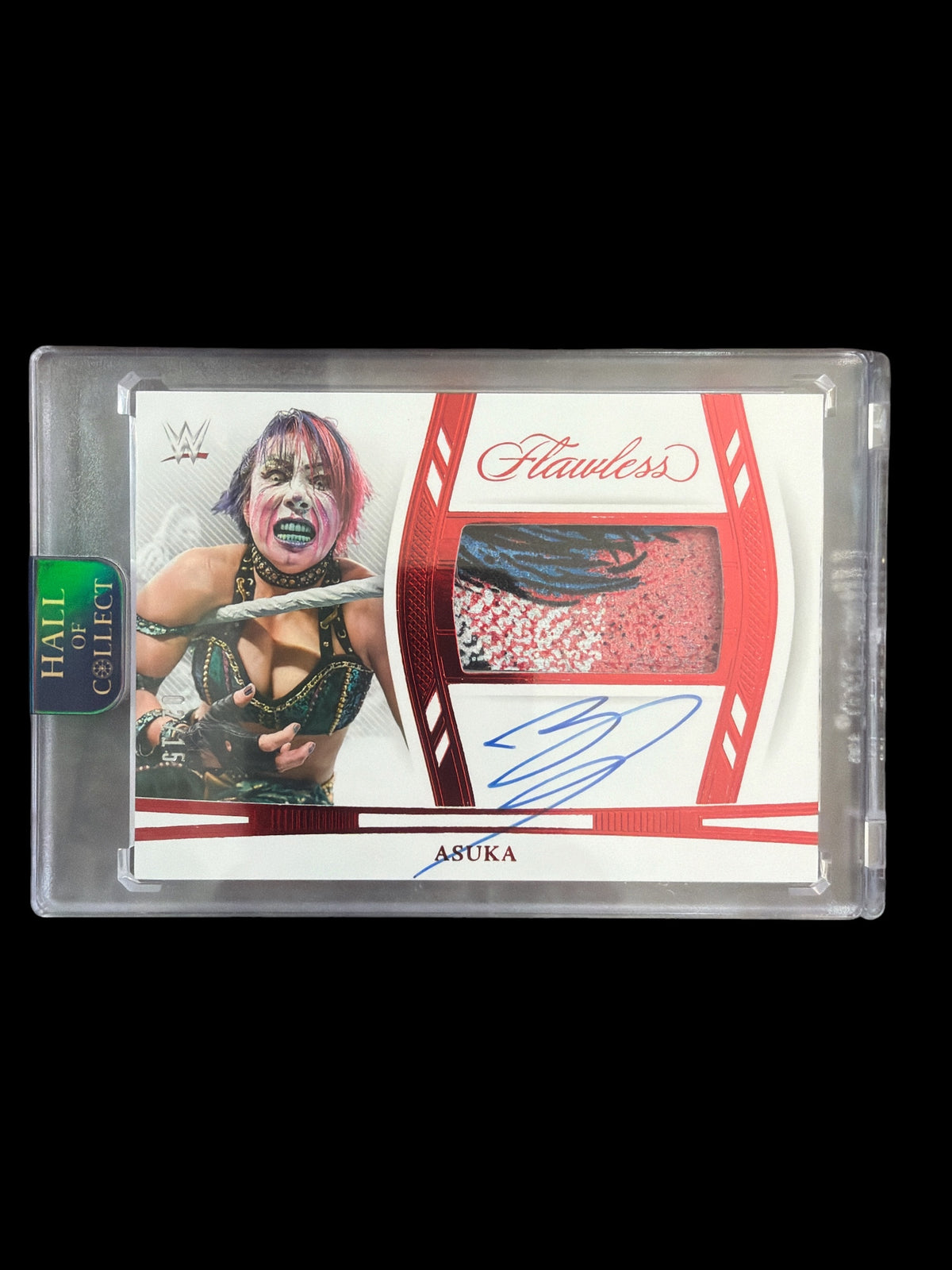 Asuka Patch On Card Auto /15 Panini Flawless WWE 2024