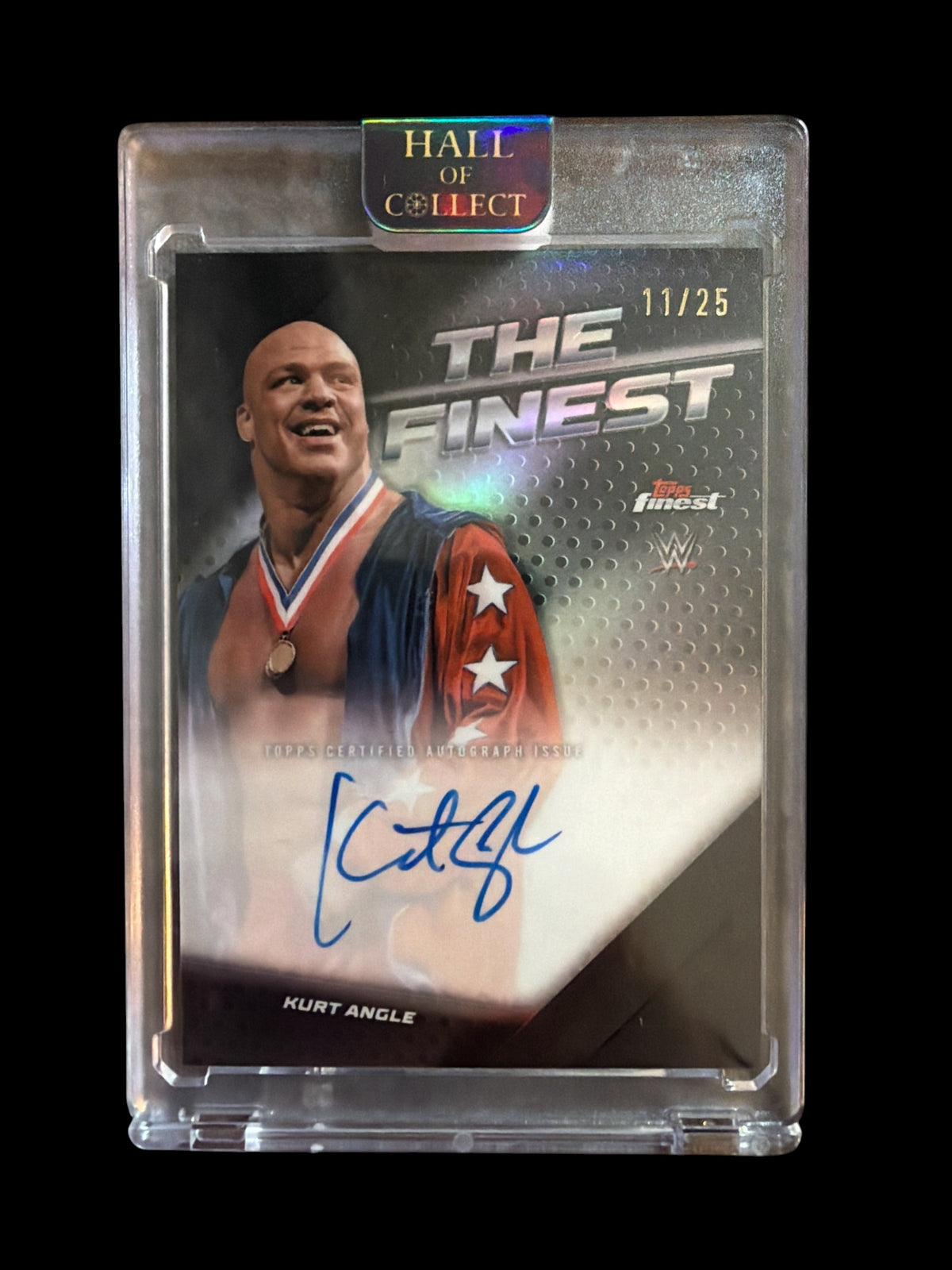 Kurt Angle On Card Auto /25 The Finest Topps Finest WWE 2025