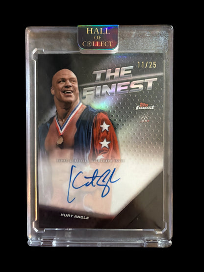 Kurt Angle On Card Auto /25 The Finest Topps Finest WWE 2025