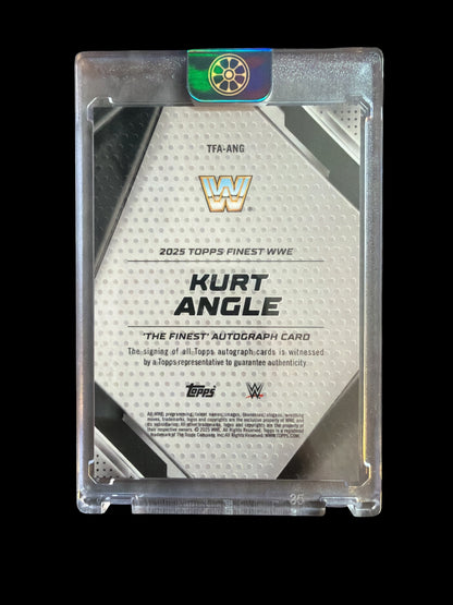 Kurt Angle On Card Auto /25 The Finest Topps Finest WWE 2025