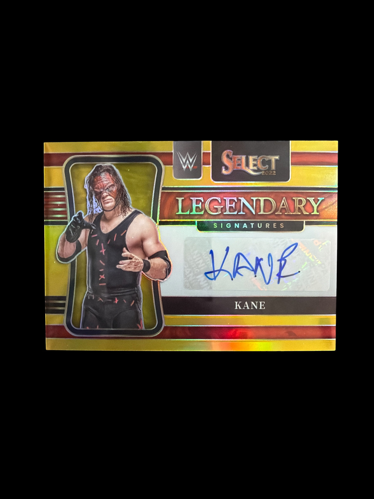 Kane Legendary Signatures Auto /10 Bookend Panini Select WWE 2022