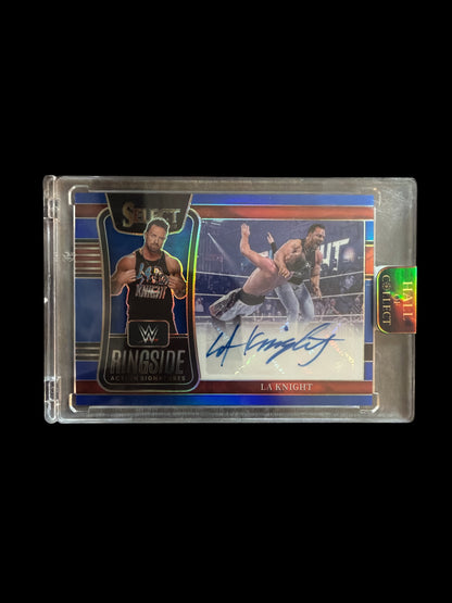 LA Knight Ringside Action Signatures /49 Panini Select WWE 2022