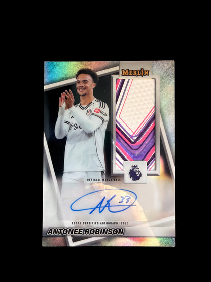 Antonee Robinson Match Ball Relic Signature Topps Merlin BPL 2026