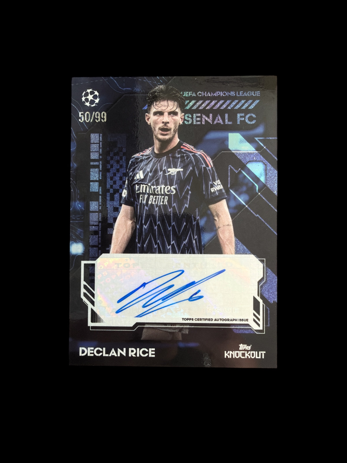 Declan Rice Auto /99 Topps UCC Knockout 2025/26